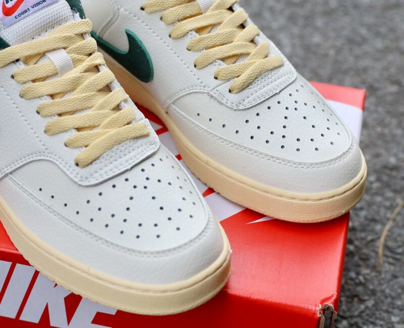 Giày Nike Court Vision Low Sail Pro Green Yellow