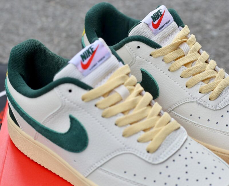 Giày Nike Court Vision Low Sail Pro Green Yellow