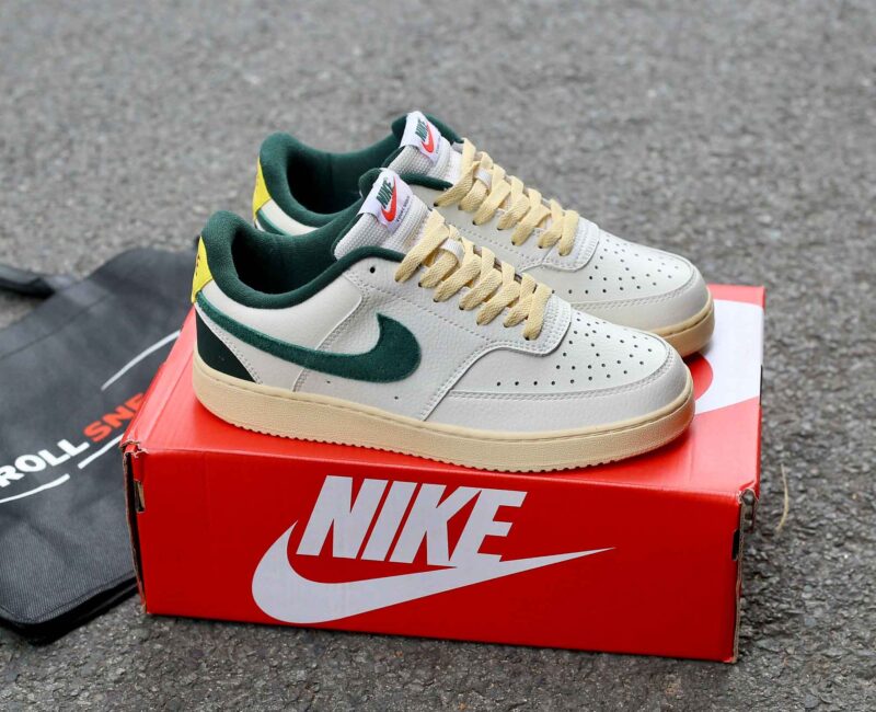 Giày Nike Court Vision Low Sail Pro Green Yellow