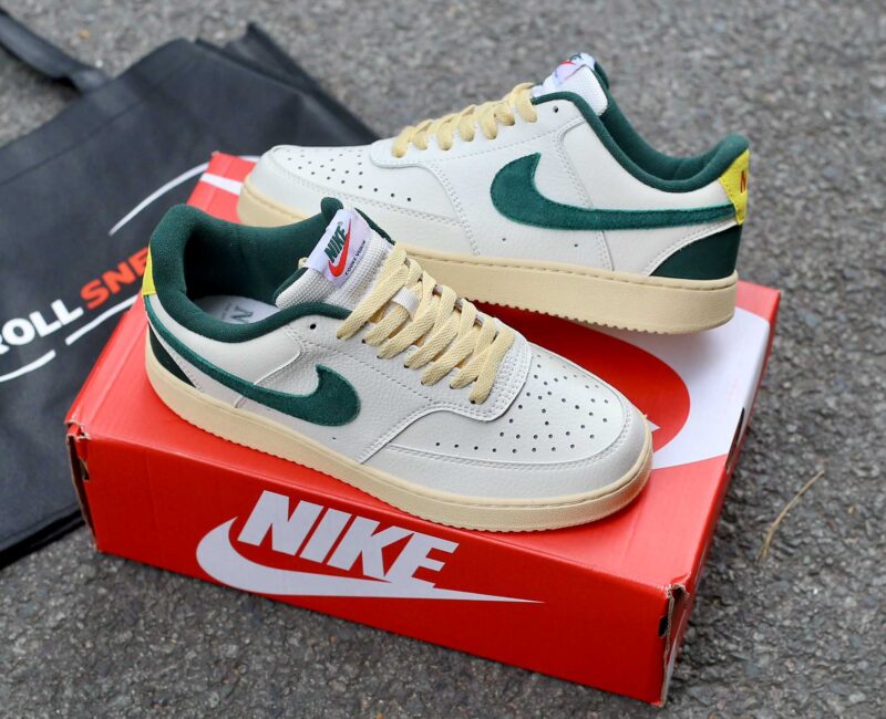 Giày Nike Court Vision Low Sail Pro Green Yellow