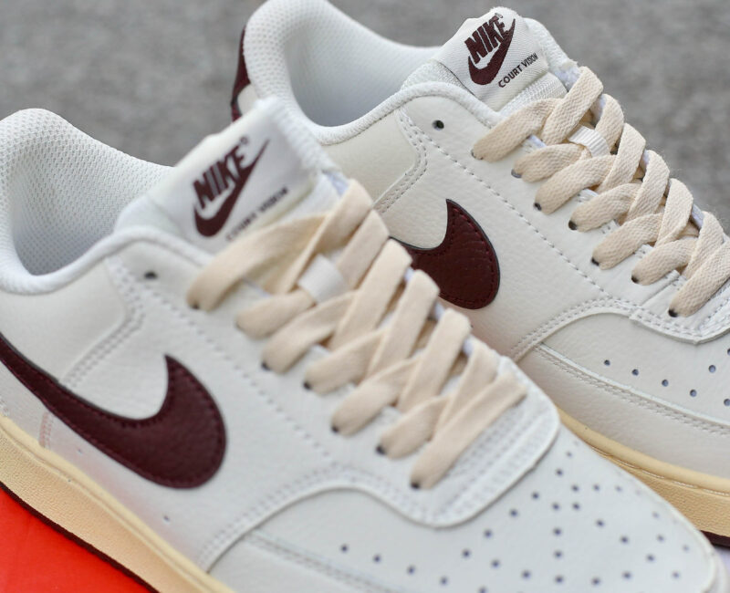 Giày Nike Court Vision Low 'White Red Gold'