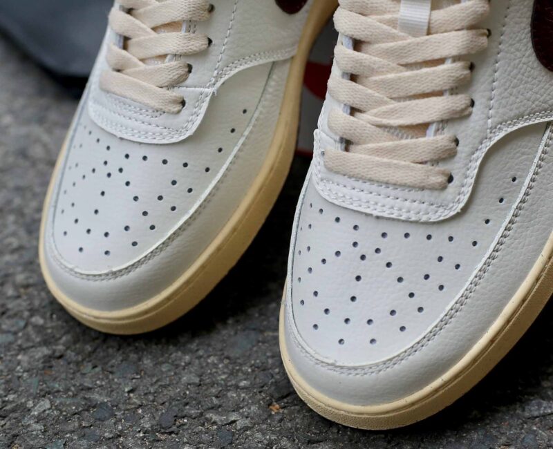 Giày Nike Court Vision Low 'White Red Gold'