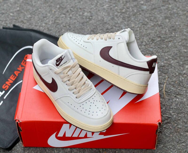 Giày Nike Court Vision Low 'White Red Gold'