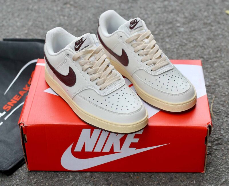Giày Nike Court Vision Low 'White Red Gold'