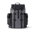 BaLo LV Christopher MM Monogram Eclipse Canvas Đen Nhạt