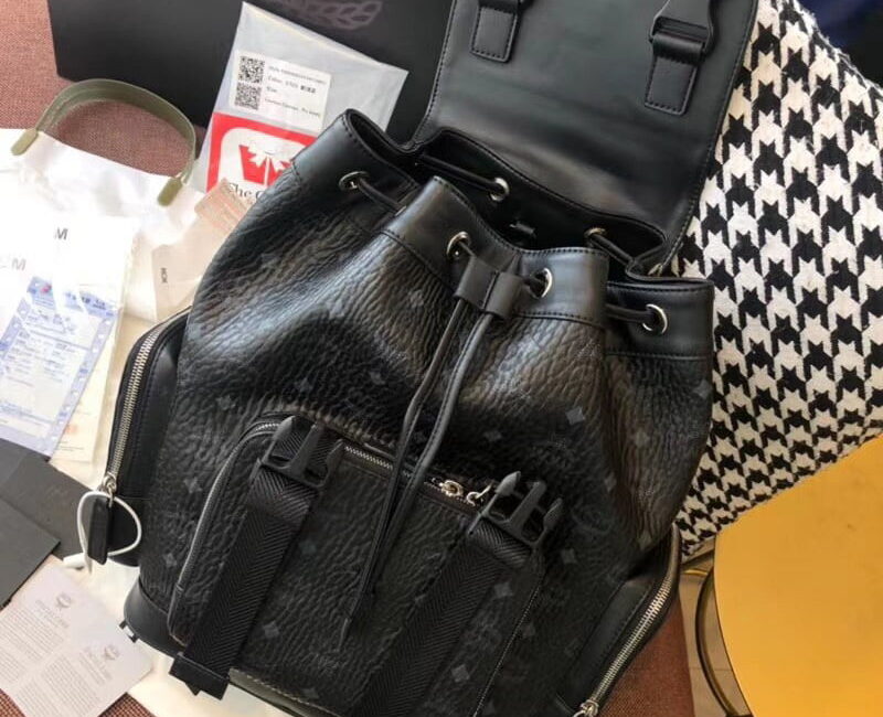 Balo MCM Brandenburg Backpack Visetos Black
