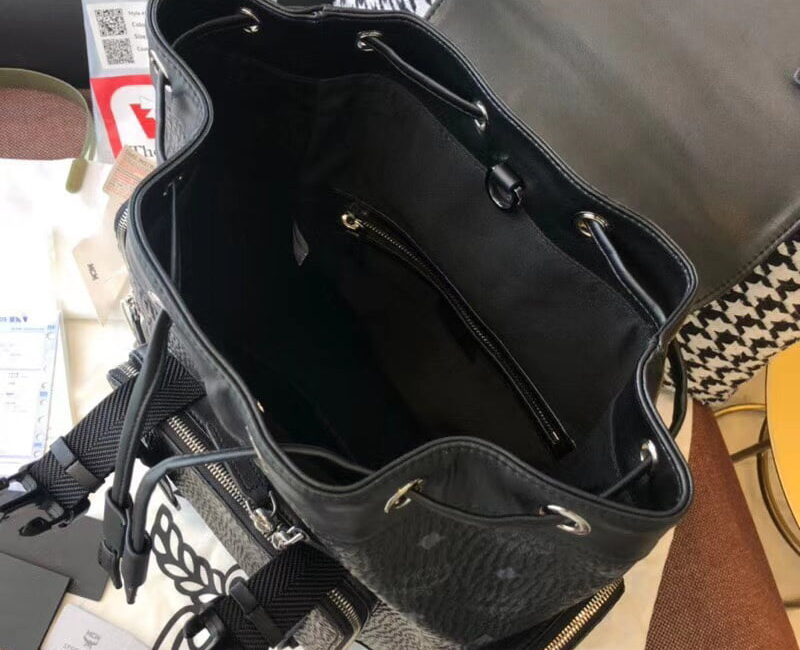 Balo MCM Brandenburg Backpack Visetos Black