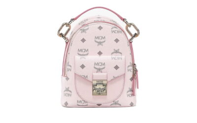 Balo MCM Powder Pink Patricia Visetos Convertible Mini Backpack Chuẩn 95% Auth