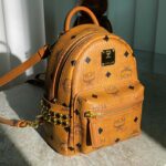 Balo MCM Stark Side Studs Visetos màu Cognac Mini