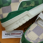 Giày Louis Vuitton LV Trainer #54 Damier Green Best Quality