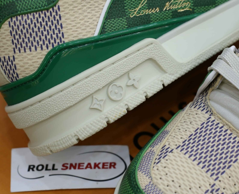 Giày Louis Vuitton LV Trainer #54 Damier Green Best Quality