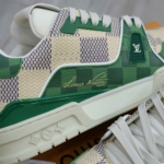 Giày Louis Vuitton LV Trainer #54 Damier Green Best Quality