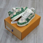 Giày Louis Vuitton LV Trainer #54 Damier Green Best Quality