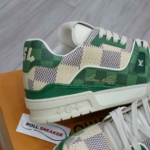 Giày Louis Vuitton LV Trainer #54 Damier Green Best Quality