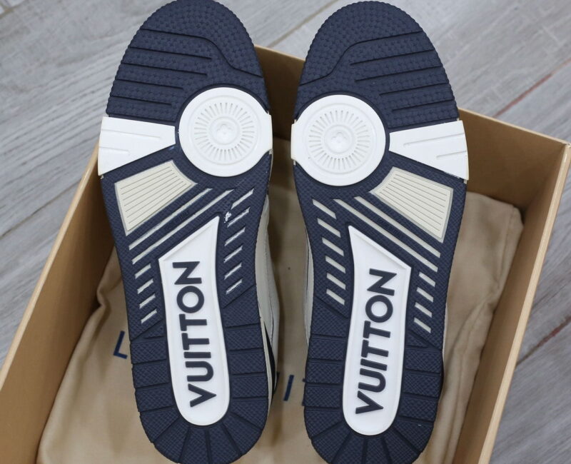 Giày Louis Vuitton Lv Trainer #54 Signature Marine Blue Best Quality