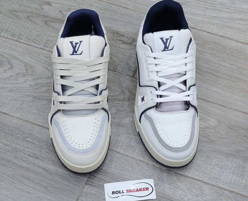 Giày Louis Vuitton Lv Trainer #54 Signature Marine Blue Best Quality