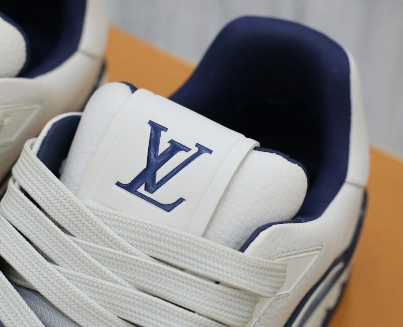 Giày Louis Vuitton Lv Trainer #54 Signature Marine Blue Best Quality