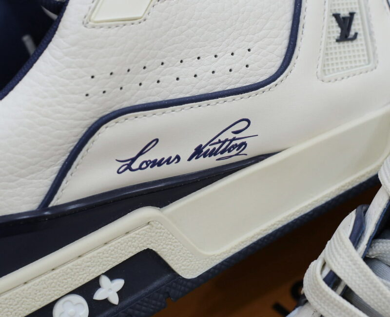 Giày Louis Vuitton Lv Trainer #54 Signature Marine Blue Best Quality