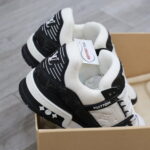 Giày Louis Vuitton LV Trainer Monogram Denim Black Best Quality