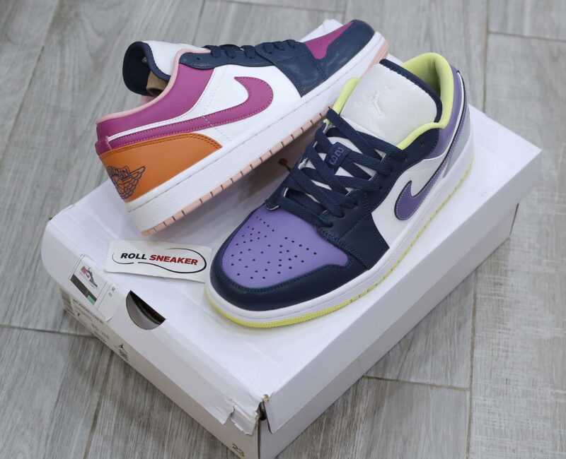 Giày Nike Air Jordan 1 Low ‘Mismatched Purple Magenta Best Quality