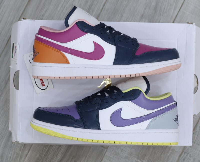 Giày Nike Air Jordan 1 Low ‘Mismatched Purple Magenta Best Quality
