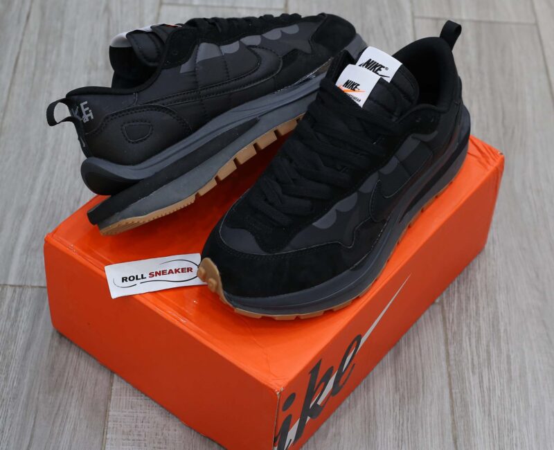 Giày Nike Sacai x VaporWaffle ‘Black Gum’ Best Quality