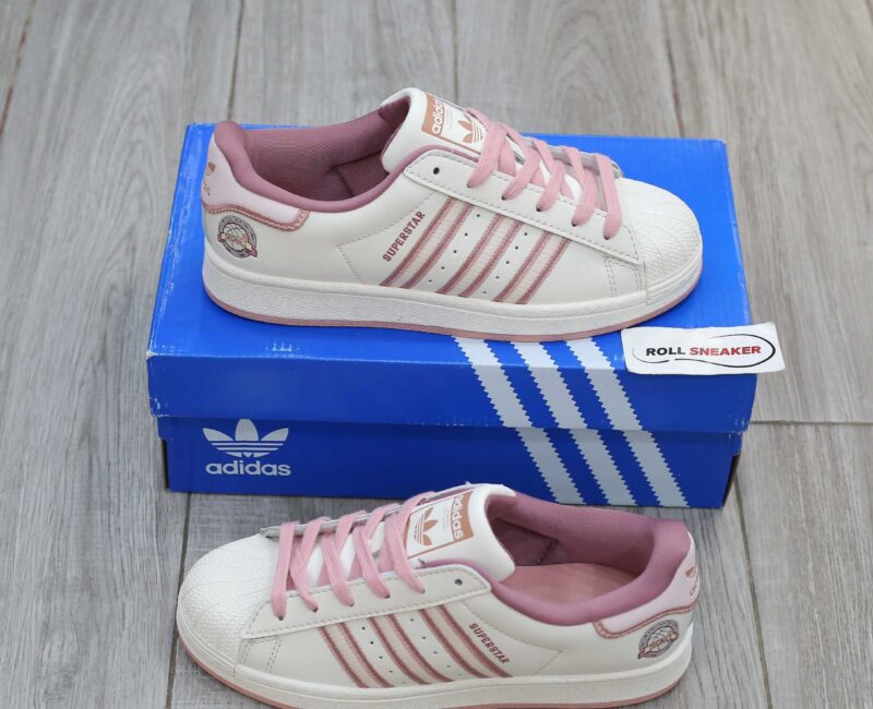 Giày Adidas Original Super Star Pink Beige Best Quality