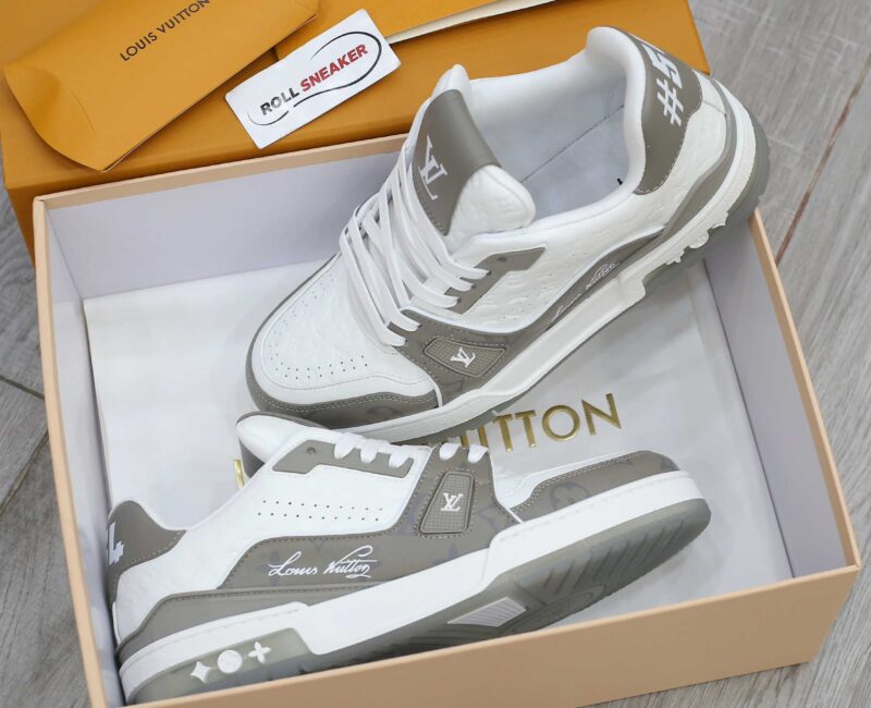 Giày Louis Vuiton #54 Trainer Arch Light Grey White Like Auth