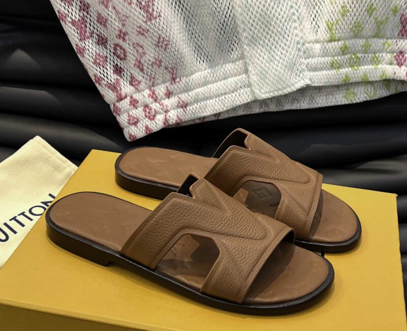 Dép LV Oasis Mule Nâu Moka Leather Best Quality