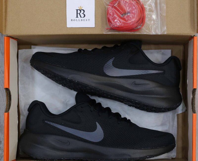 Giày Nike Revolution 7 Extra Wide ‘Black Off Noir’ Like Auth