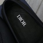 Giày Lười Dior Moca Black Calfskin Logo CD Bạc
