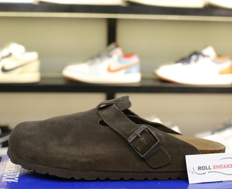 Dép Birkenstock Boston Soft Footbed Mocha Màu Nâu Đậm