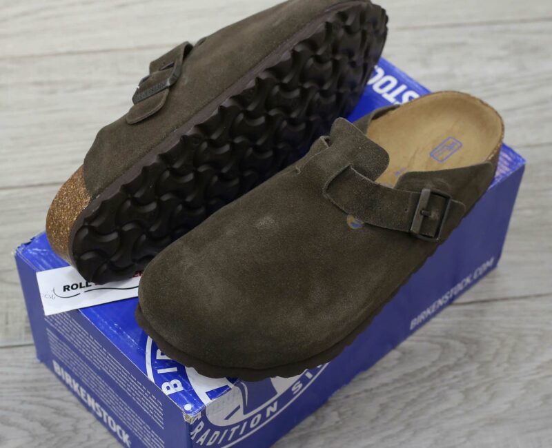 Dép Birkenstock Boston Soft Footbed Mocha Màu Nâu Đậm