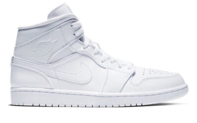 Giày Nike Air Jordan 1 Mid Triple White Best Quality