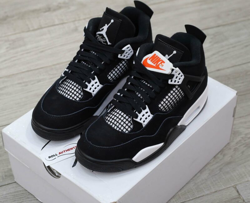 Giày Nike Air Jordan 4 Retro White Thunder Real