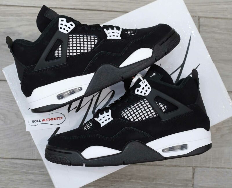 Giày Nike Air Jordan 4 Retro White Thunder Real