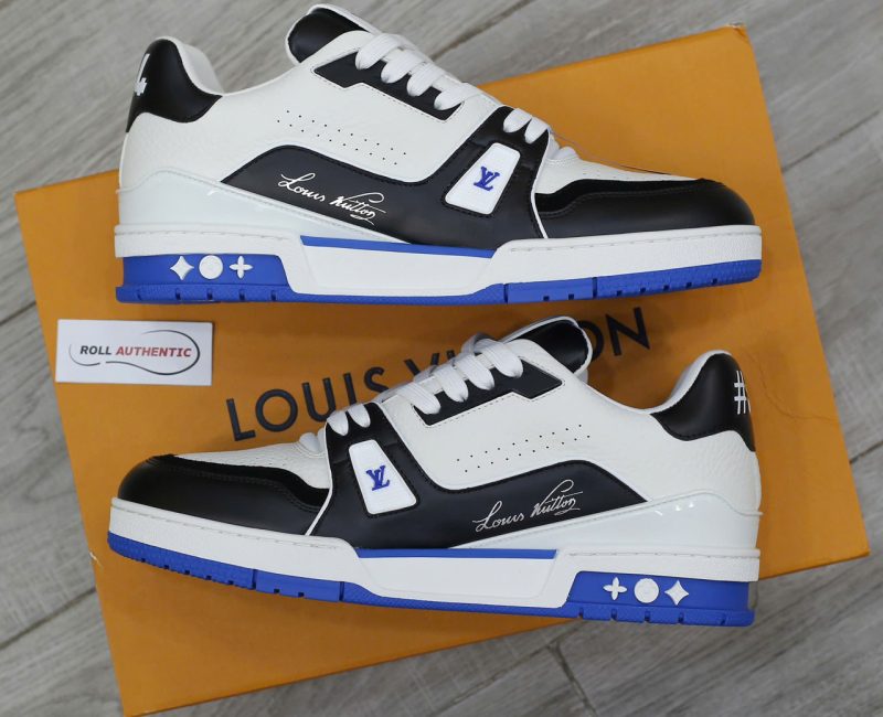 Giày Louis Vuitton LV Trainer #54 White Blue Black Best Quality