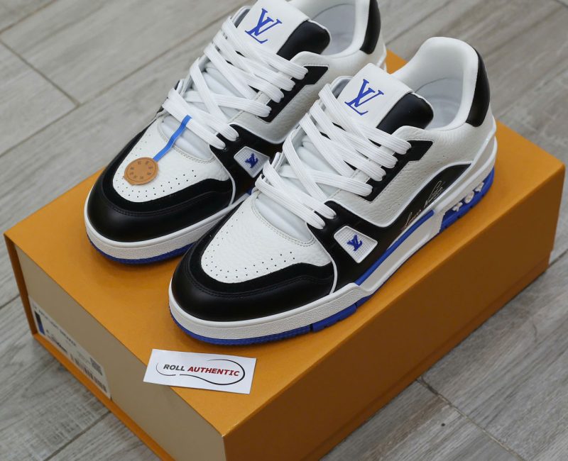 Giày Louis Vuitton LV Trainer #54 White Blue Black Best Quality