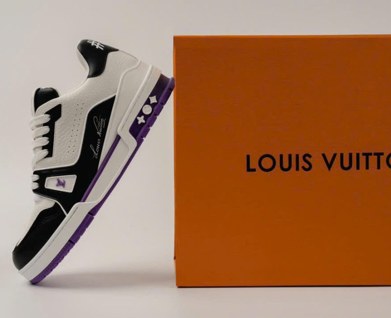 Giày Louis Vuitton LV Trainer #54 White Purple Black Best Quality
