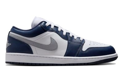Giày Nike Air Jordan 1 Low ‘Midnight Navy Wolf Grey’ Like Auth