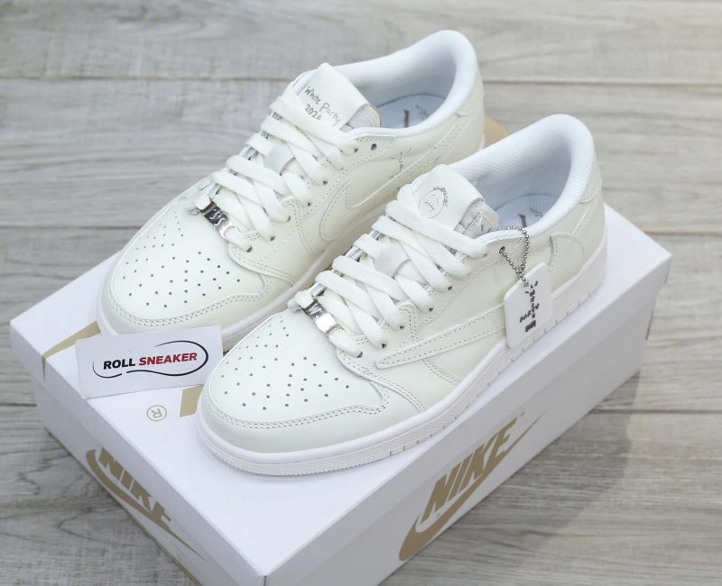 Giày Air Jordan 1 Low x Travis Scott White Party Best Quality