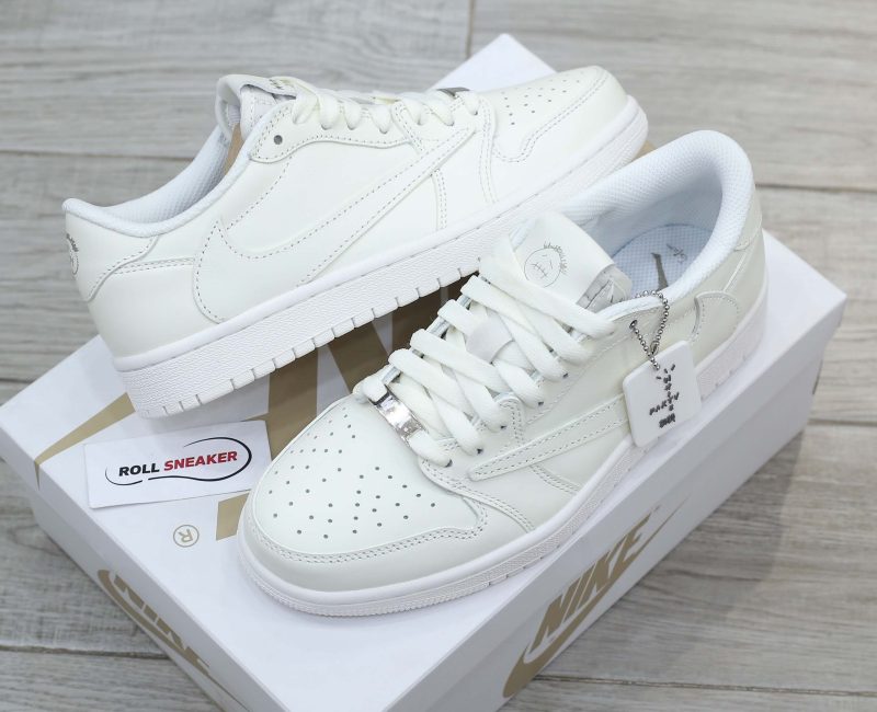 Giày Air Jordan 1 Low x Travis Scott White Party Best Quality