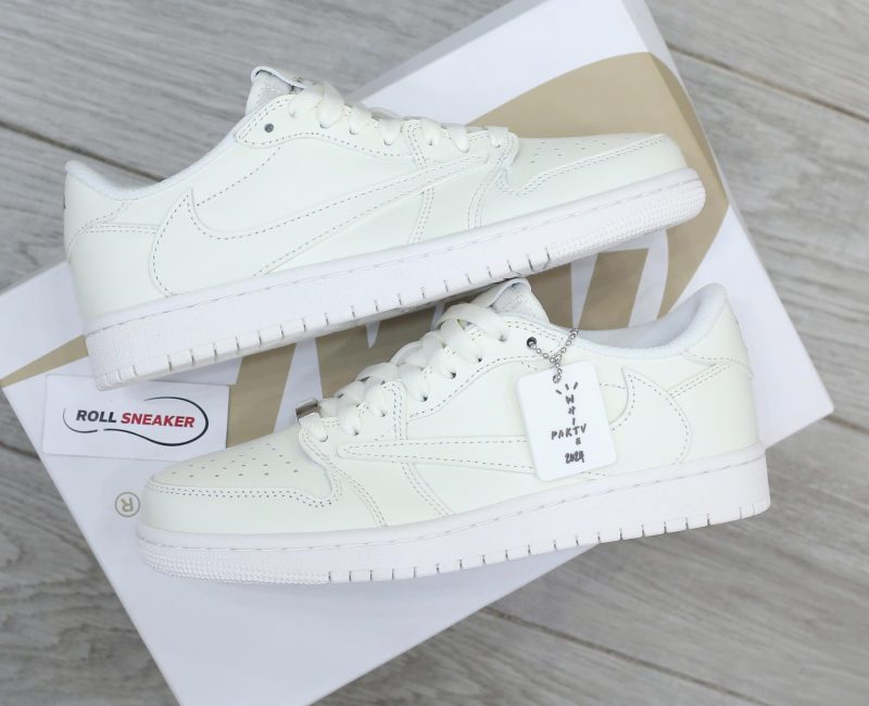 Giày Air Jordan 1 Low x Travis Scott White Party Best Quality