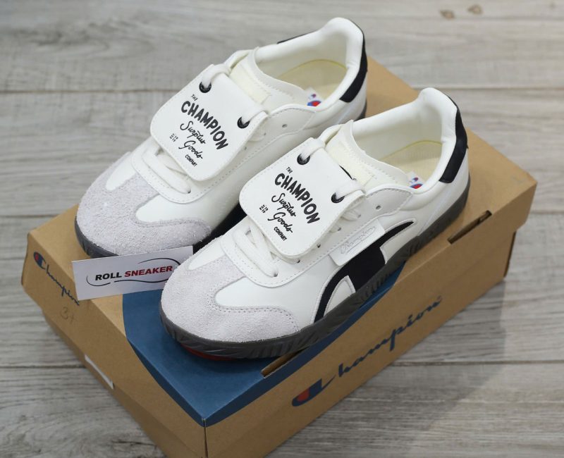 Giày Champion Essentials Champ T-Trainer Cream Black Chuẩn 95% Auth