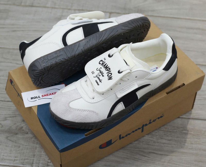 Giày Champion Essentials Champ T-Trainer Cream Black Chuẩn 95% Auth