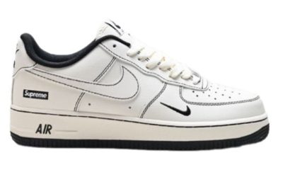 Giày Air Force 1 x Supreme White Black Chuẩn 95% Auth